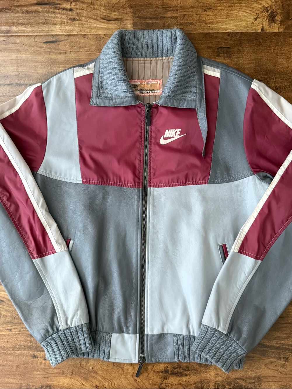 Dr. Romanelli (DRx) x Nike Reconstructed Perforated Leather Bomber Jacket